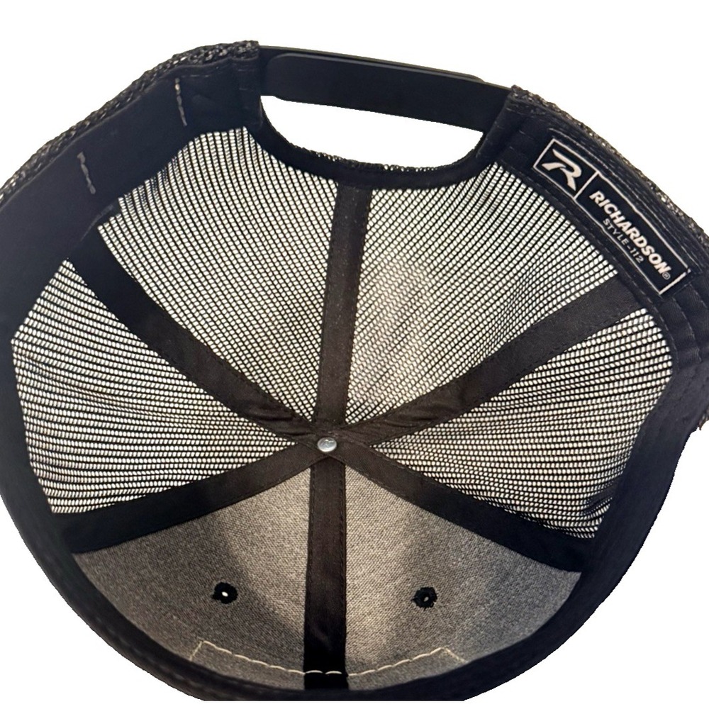 Creekstone Angus Cattle Leather Logo Snapback Trucker Hat Cap โ Richardson WR - Picture 6 of 9